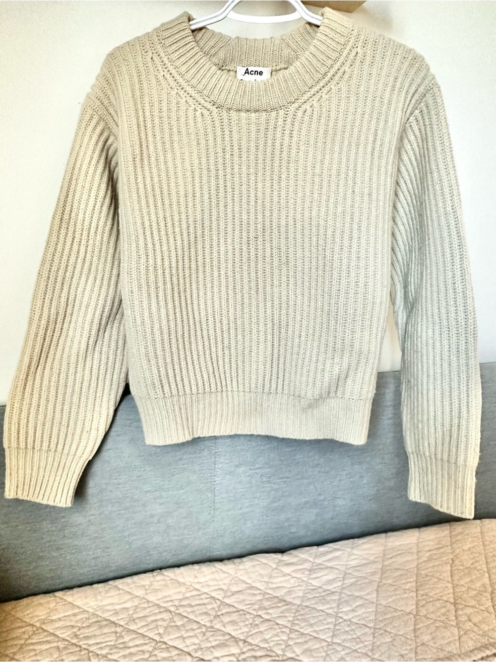 ACNE 100% Wool Fisherman Sweater